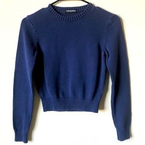 American Apparel Navy Blue Crop Sweater